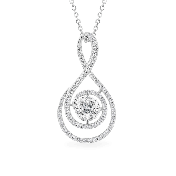 Mặt kim cương viên vàng 14K Jena A069 TD