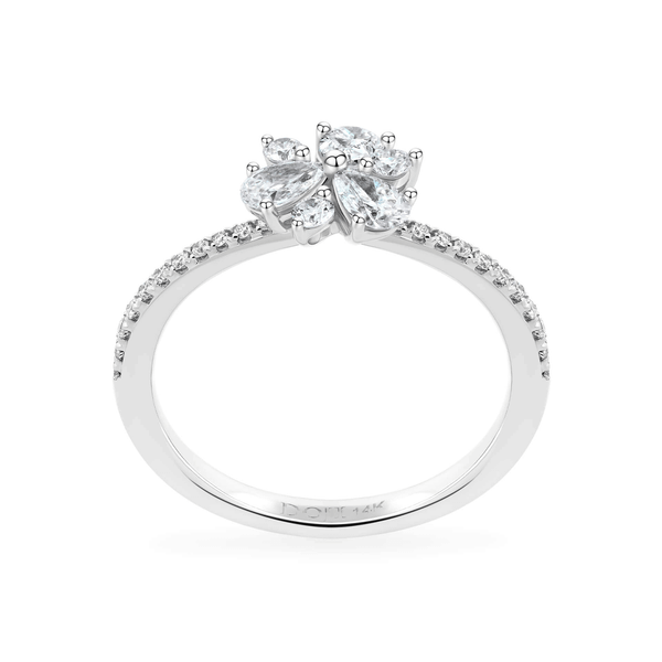 Nhẫn nữ kim cương viên vàng 14K Jena A128 TD