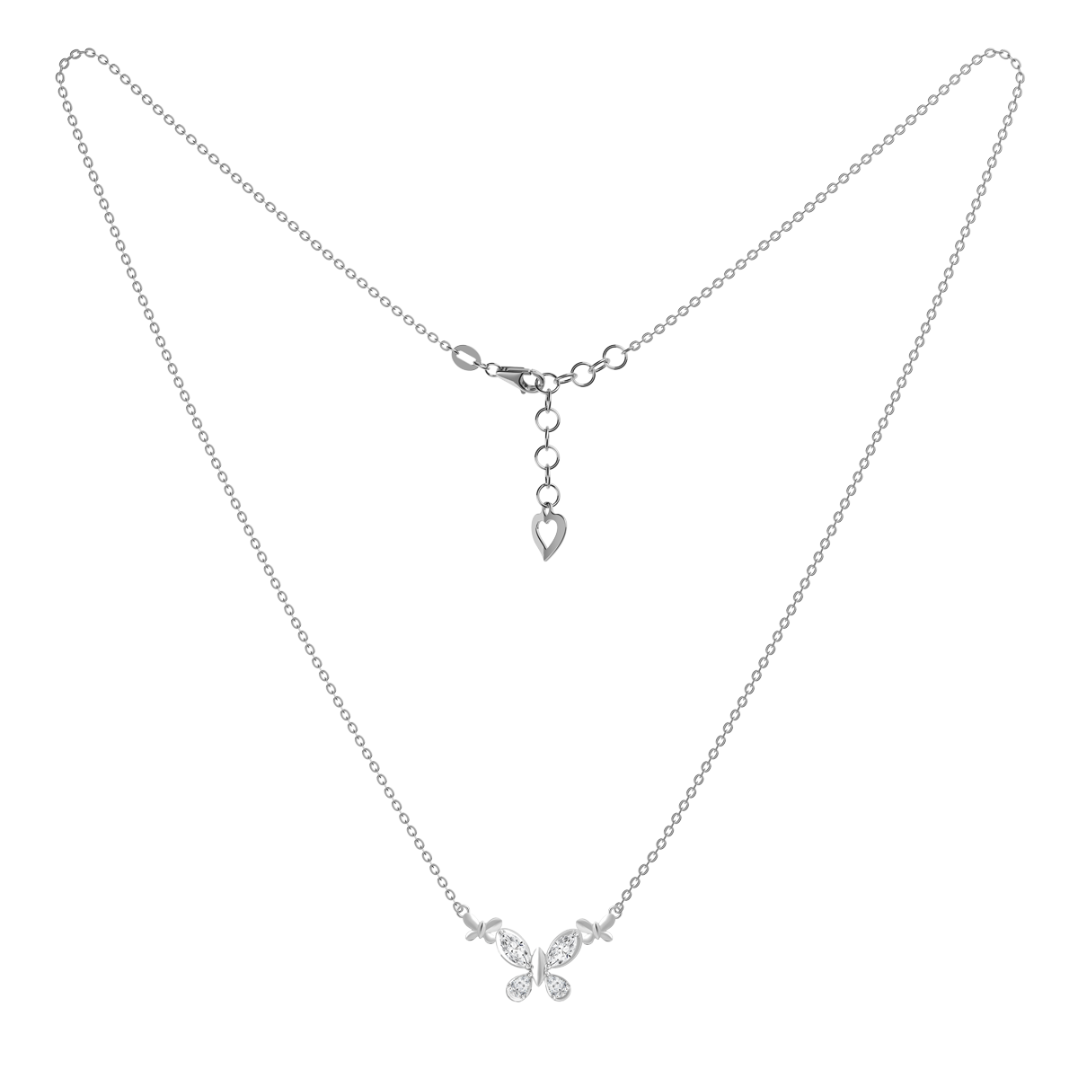 Dây liền mặt đính đá CZ vàng 18K Tendenly