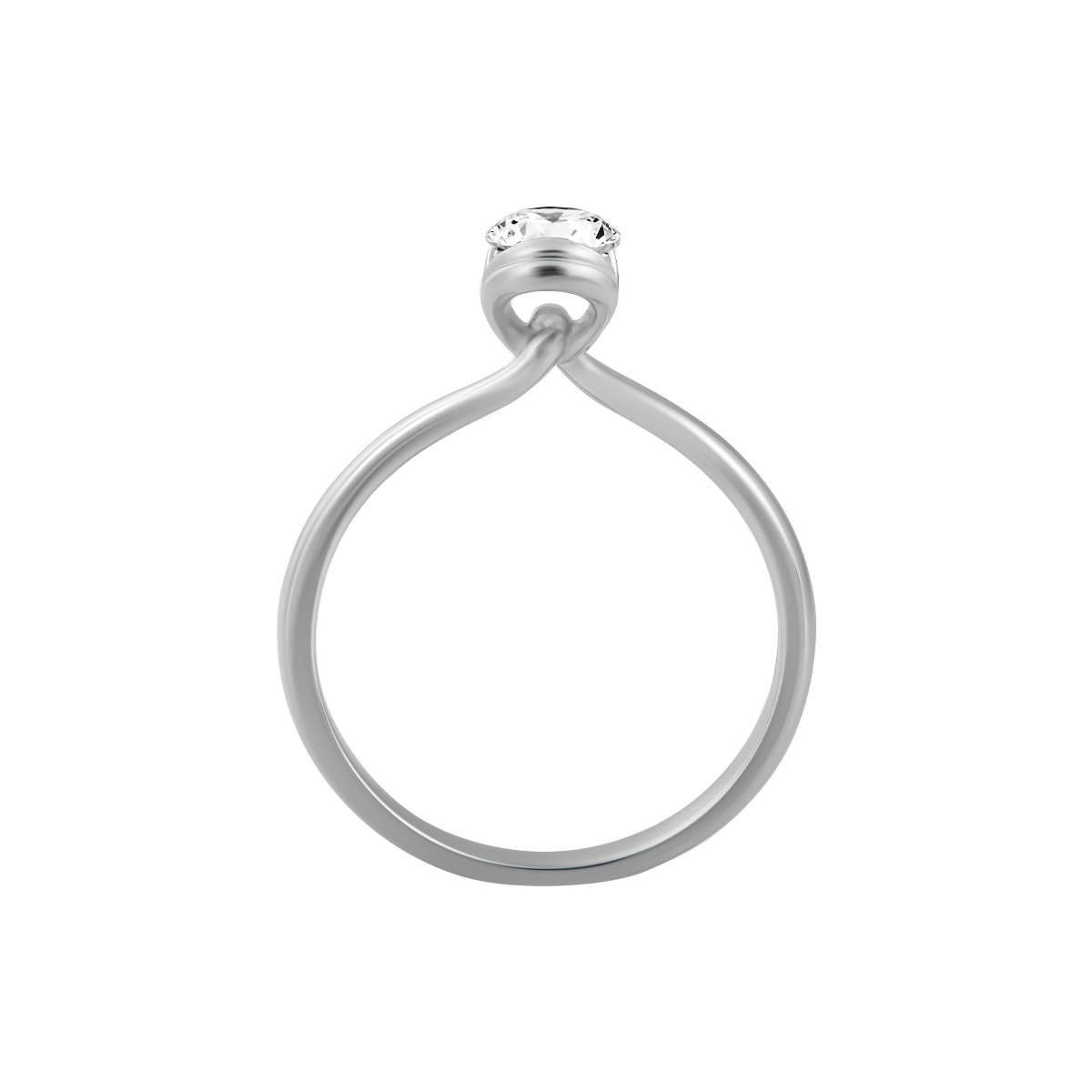 Nhẫn nữ kim cương viên vàng 14K Chuffed N GIA 2C