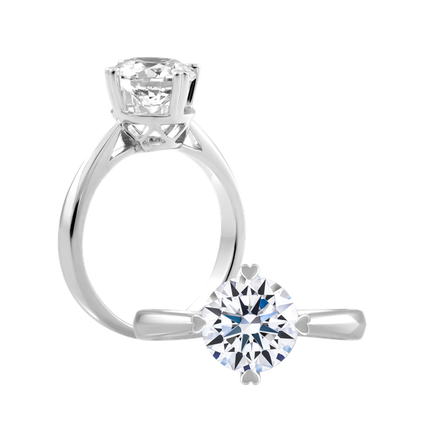 Nhẫn nữ đính đá CZ vàng 18K Jussi 1CT