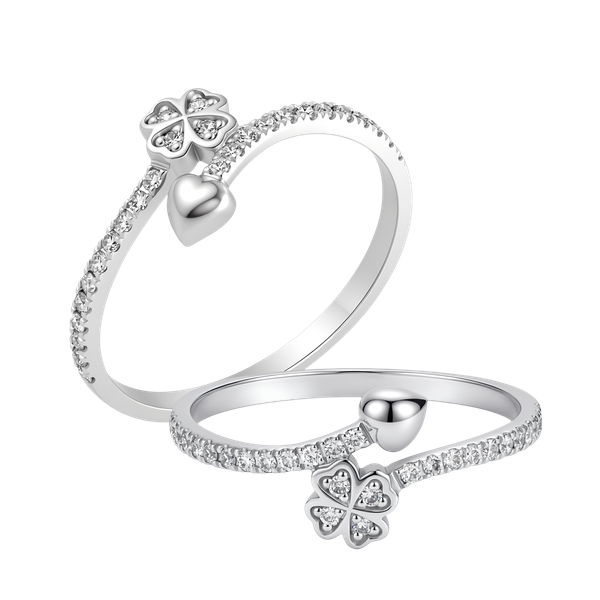 Nhẫn nữ kim cương viên vàng 14K Lucka TD