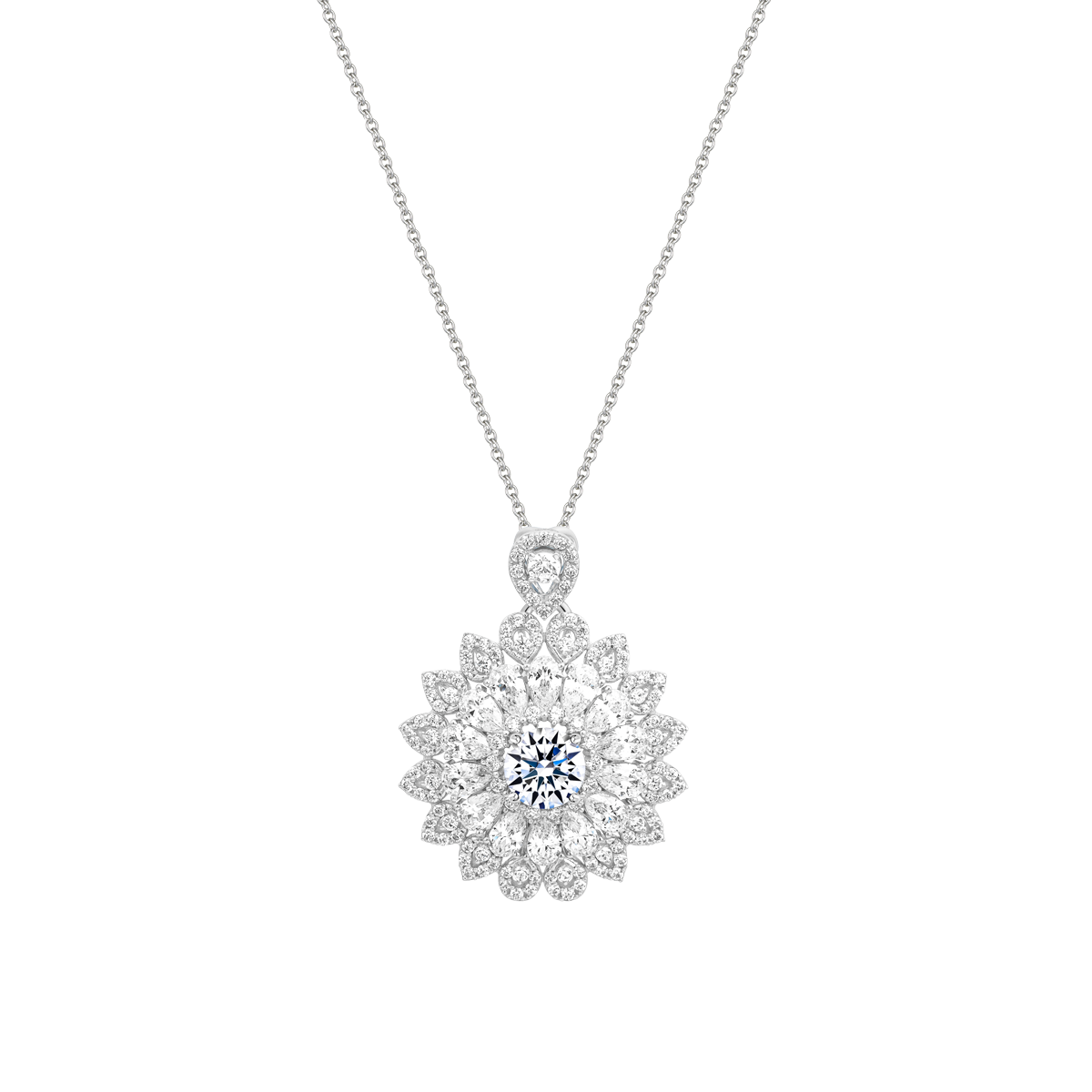 Mặt đính đá CZ vàng 18K Solena