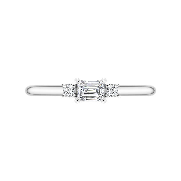 Nhẫn nữ kim cương viên vàng 14K Jena A496 TD
