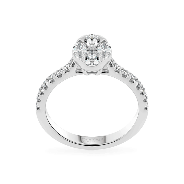 Nhẫn nữ kim cương viên vàng 14K Habun TD