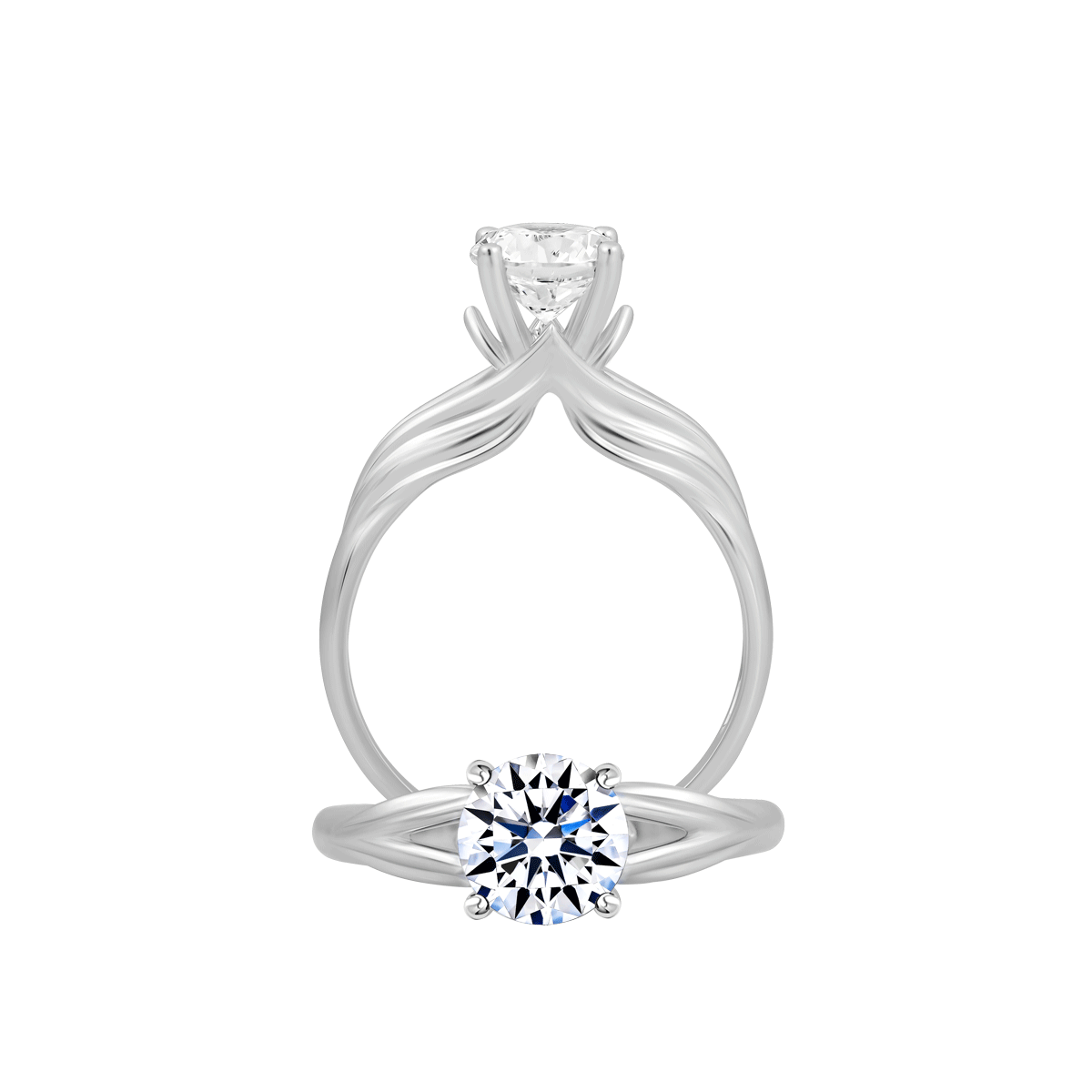 Nhẫn nữ đính đá CZ vàng 14K Flavory 1CT