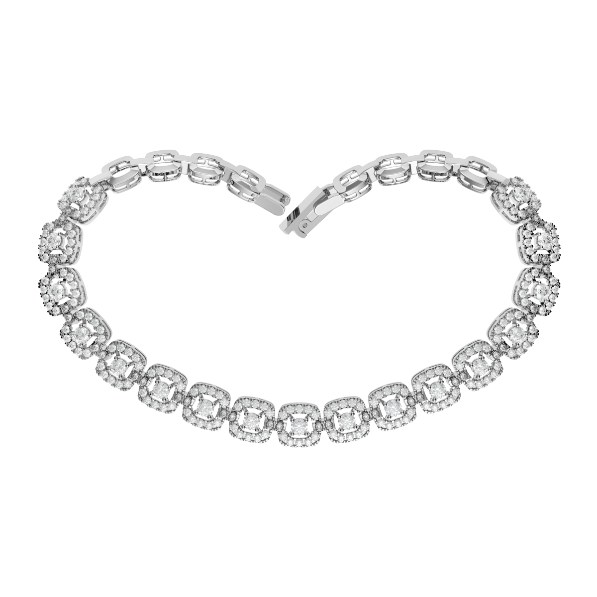 Lắc đính đá CZ vàng 10K Striking