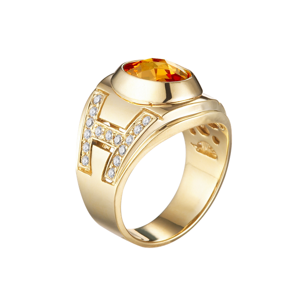 Nhẫn nam kim cương tấm vàng 14K Pride S.Cha Y GVRG0212983