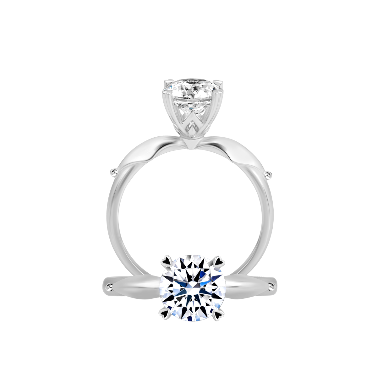 Nhẫn nữ đính đá CZ vàng 18K Flavoring 1.5CT