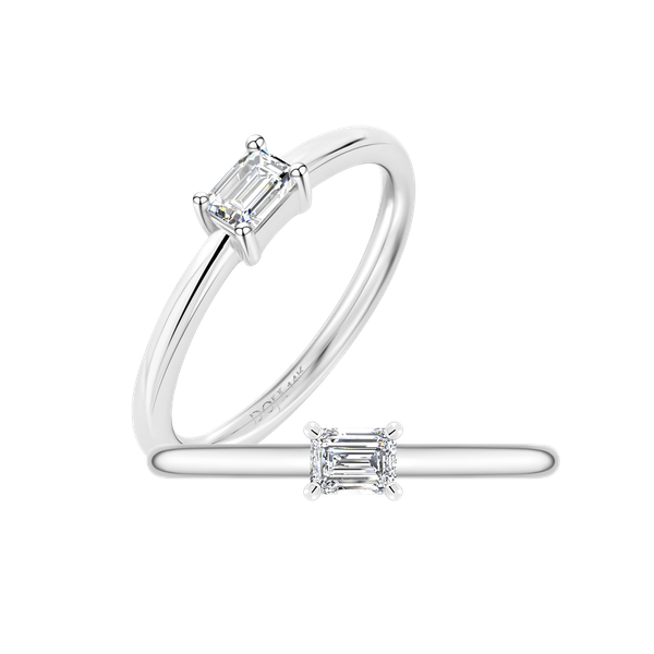 Nhẫn nữ kim cương viên vàng 14K Jena A493 TD