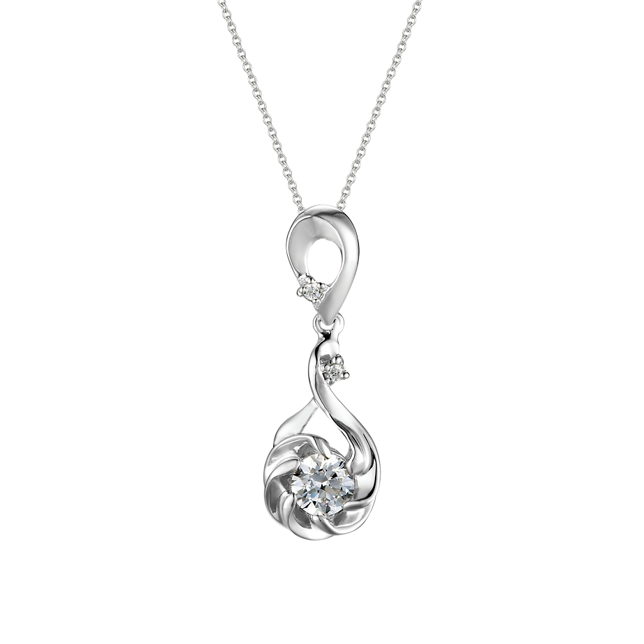 Mặt kim cương vàng 14K Nice Girl N 10p GVPD0052226