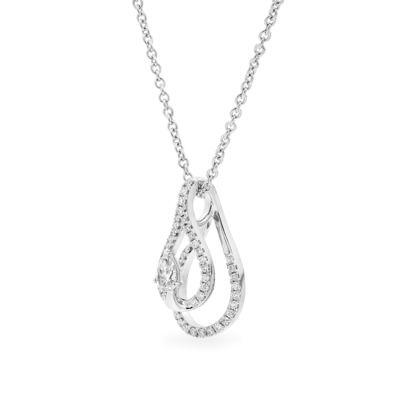 Dây liền mặt kim cương viên vàng 14K Jena A087 TD
