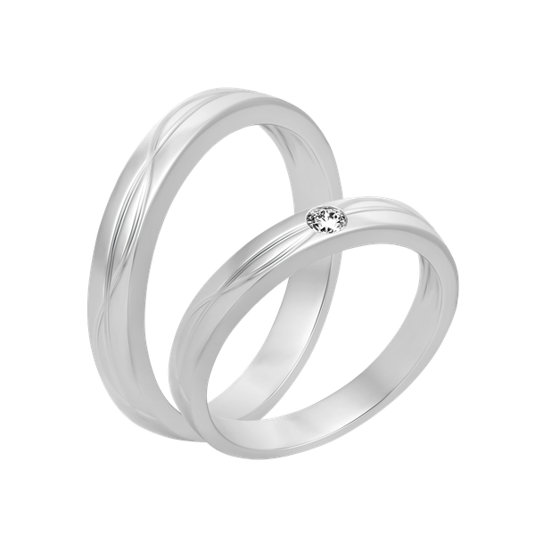 Nhẫn cưới nam vàng 14K Reliance M
