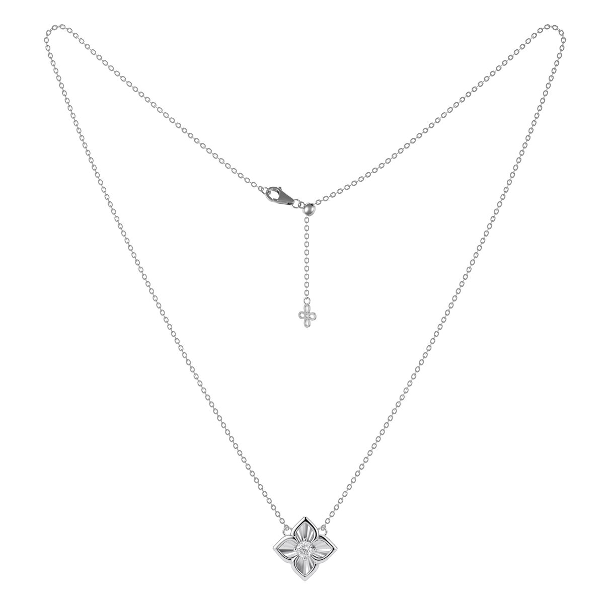 Dây liền mặt kim cương viên vàng 14K Florell TD