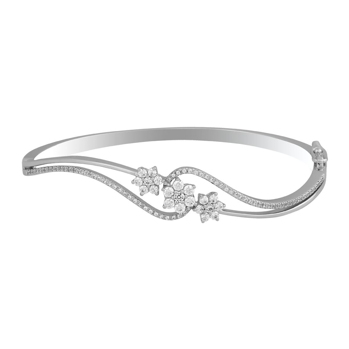 Vòng đeo tay đính đá CZ vàng 10K Chrysa S