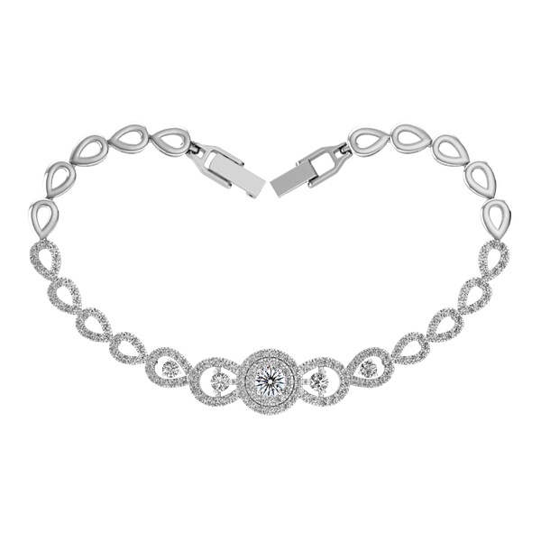 Lắc đính đá CZ vàng 14K Beric N 2C