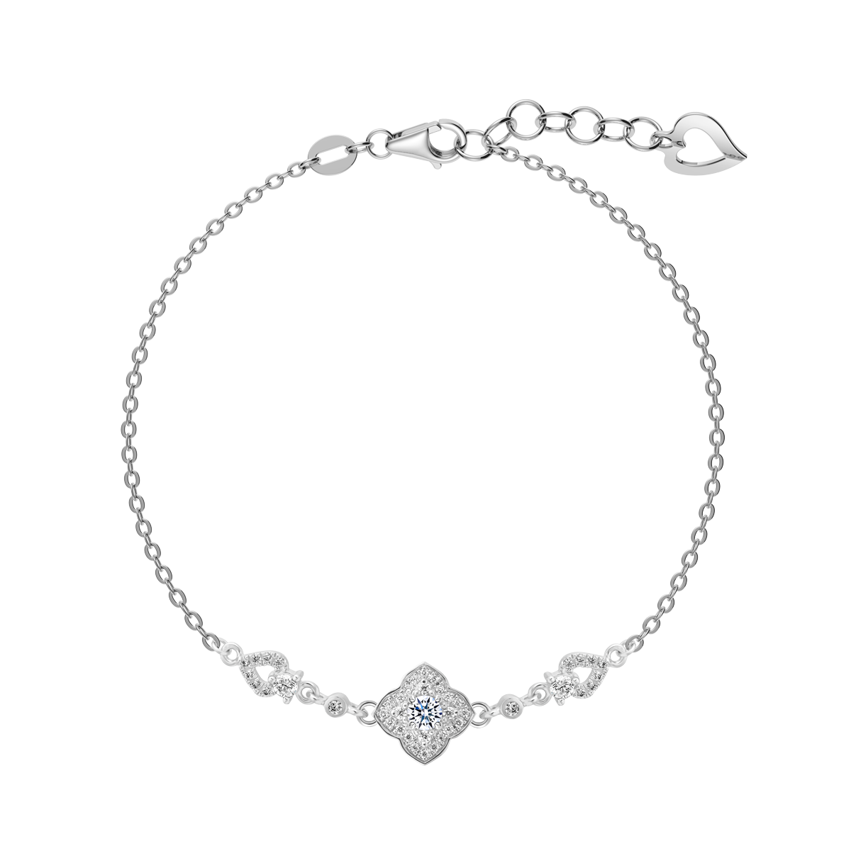 Dây tay đính đá CZ vàng 18K Lovely Day 2C