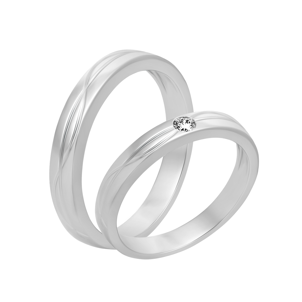 Nhẫn cưới nam vàng 18K Reliance M