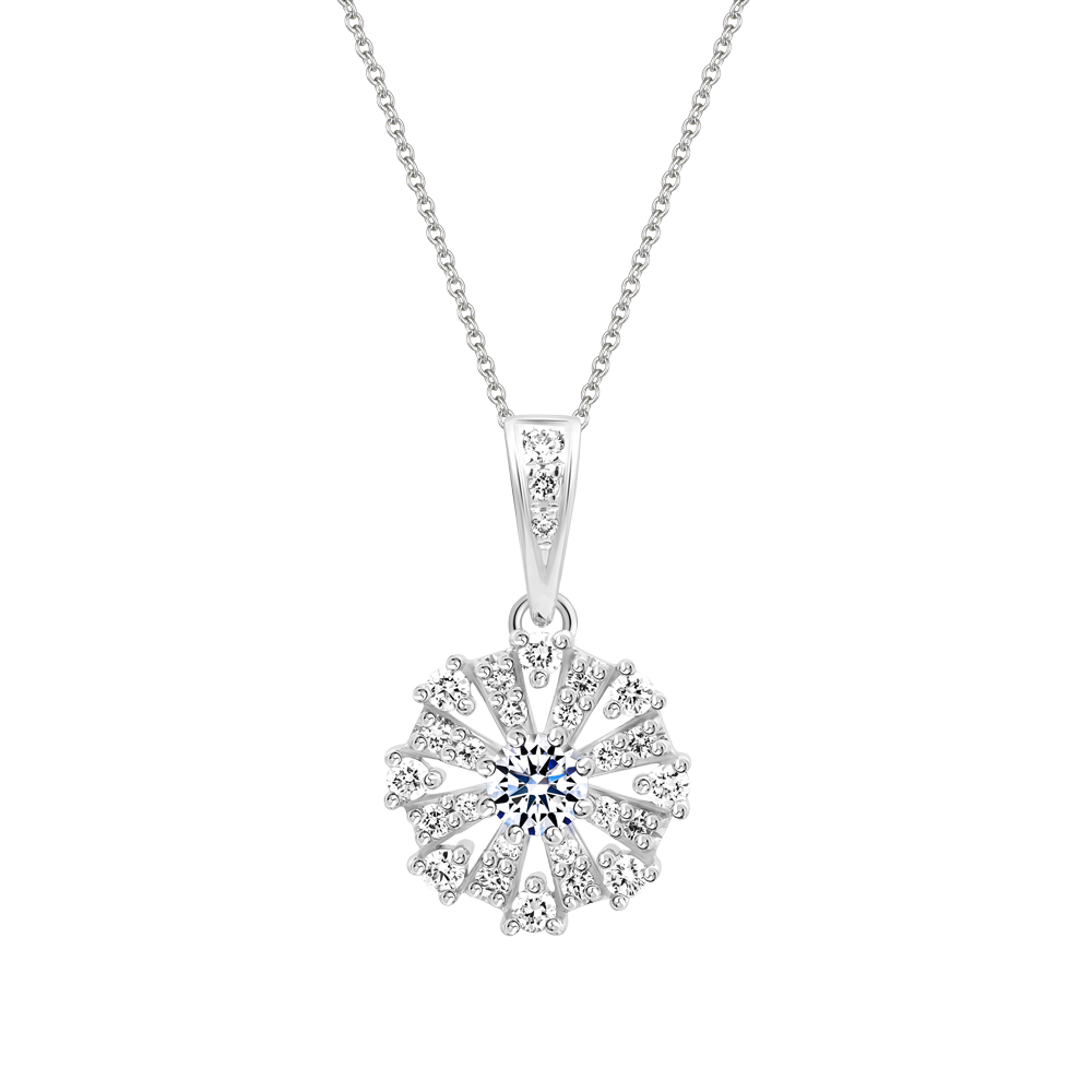 Mặt kim cương vàng 14K Vanna 10p