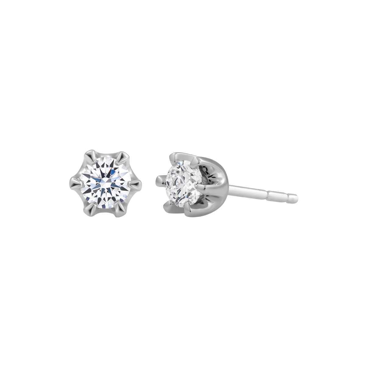 Ổ Bông đính đá CZ vàng 14K Monako 3C