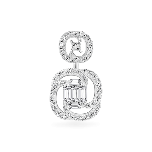 Mặt kim cương viên vàng 18K Jena A435 TD