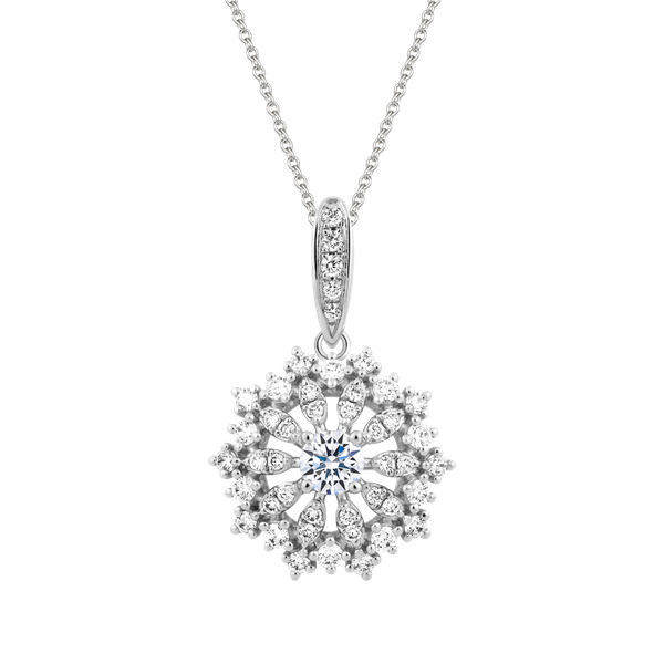 Mặt kim cương tấm vàng 14K Fata N 2C