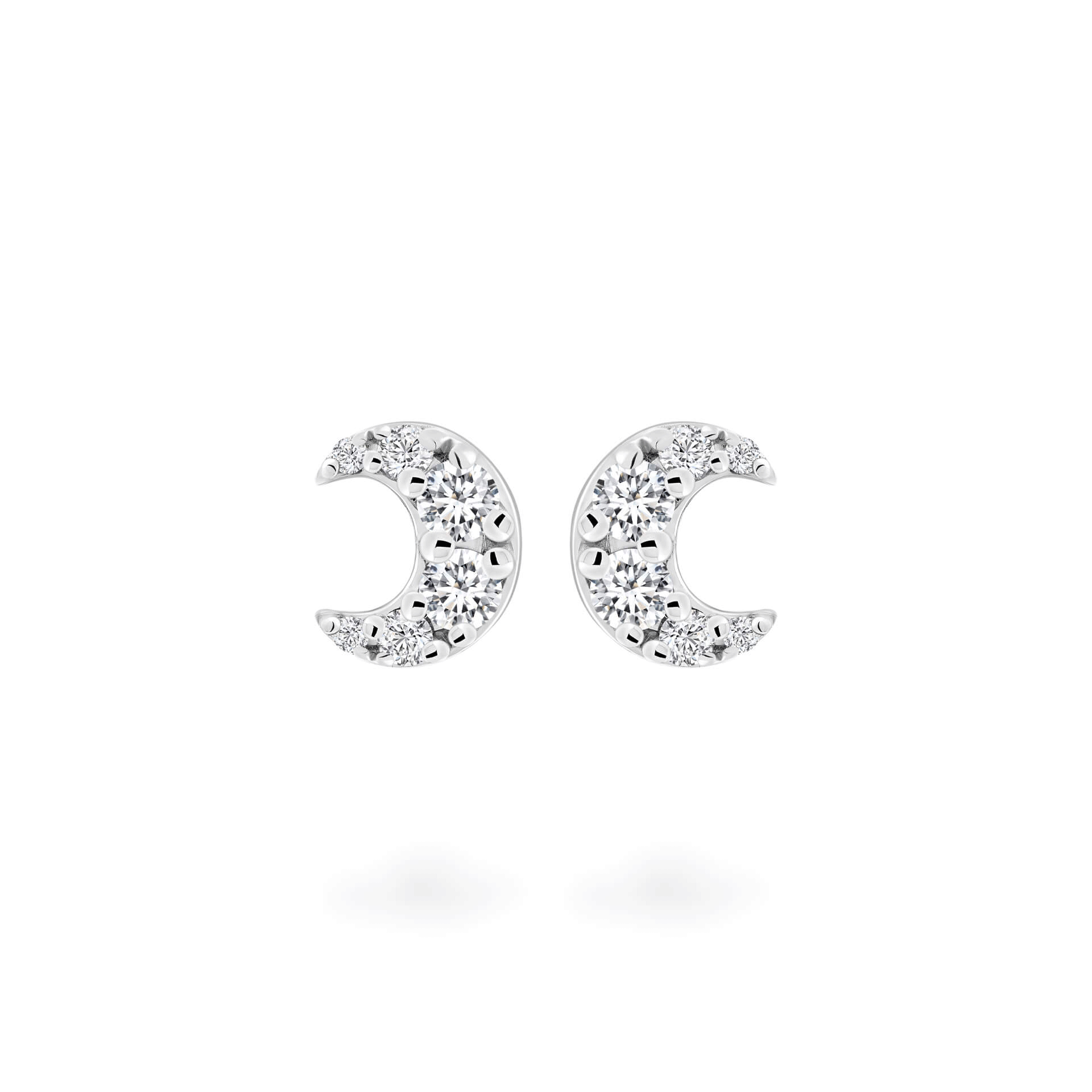 Hoa tai kim cương viên vàng 14K Paixy TD