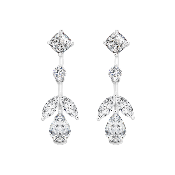 Hoa tai kim cương viên vàng 18K Jena A057 TD