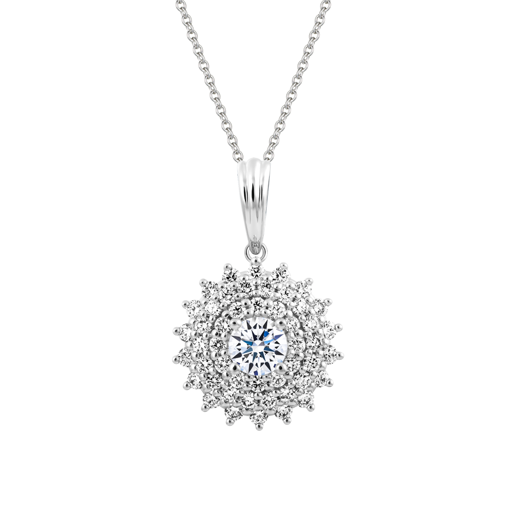 Mặt kim cương tấm vàng 14K Camomia 2C