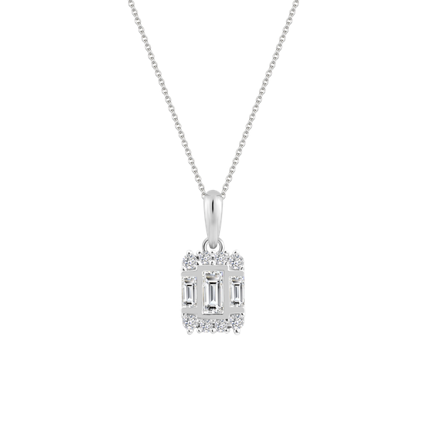 Mặt đính đá CZ vàng 18K Gather