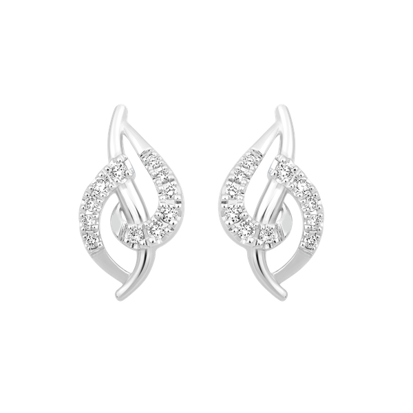 Hoa tai kim cương viên vàng 14K Musical