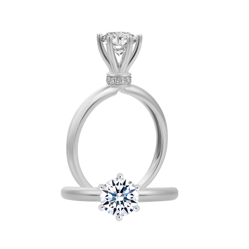 Nhẫn nữ kim cương tấm vàng 14K Lightsome 1CT