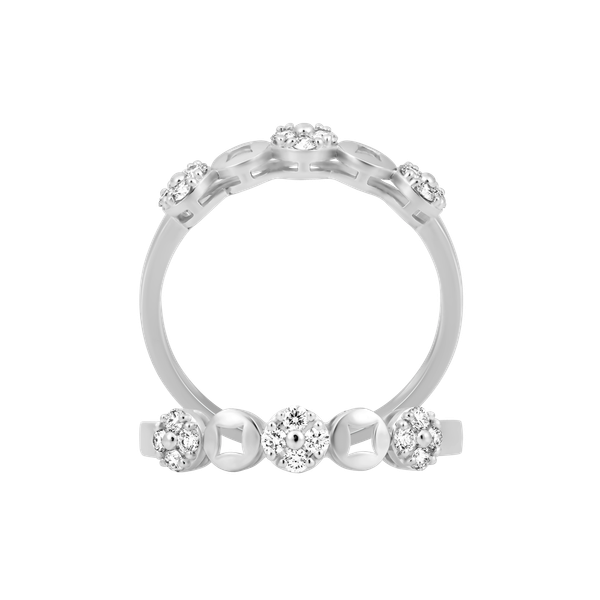 Nhẫn nữ kim cương viên vàng 14K Prima V2