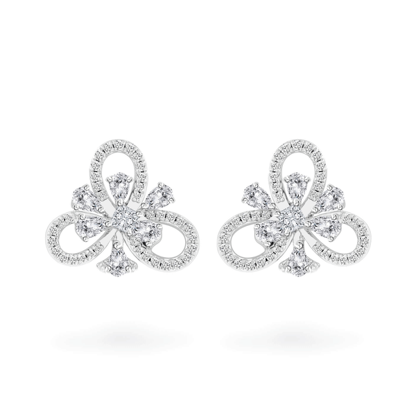 Hoa tai kim cương viên vàng 18K Jena A378 TD