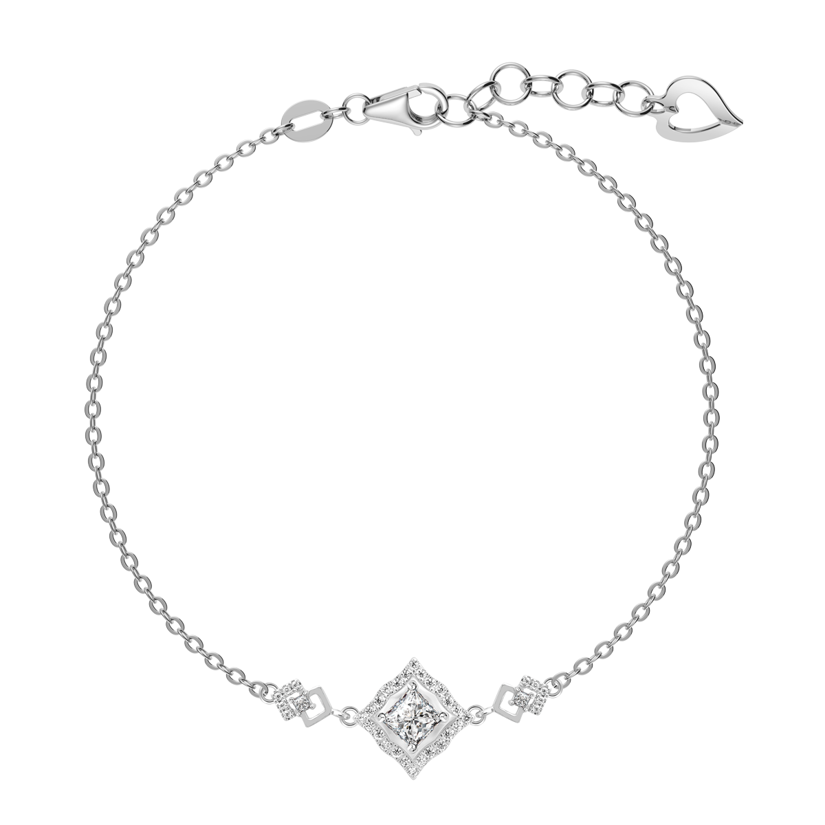 Dây tay đính đá CZ vàng 18K Vivance PR 2C