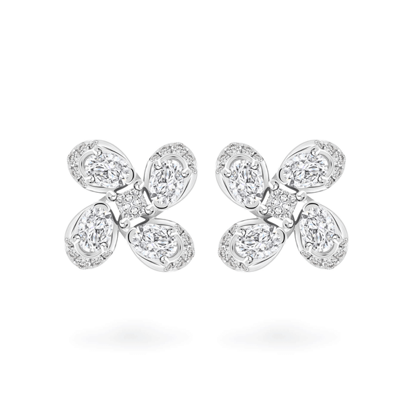 Hoa tai kim cương viên vàng 18K Jena A394 TD