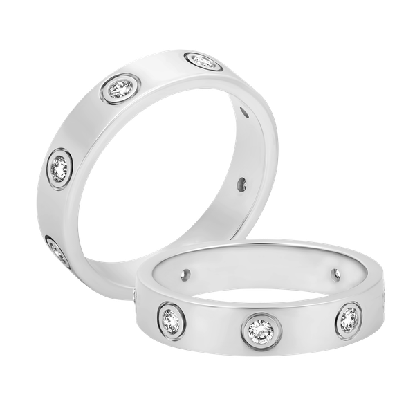 Nhẫn nữ kim cương viên vàng 14K Love of life