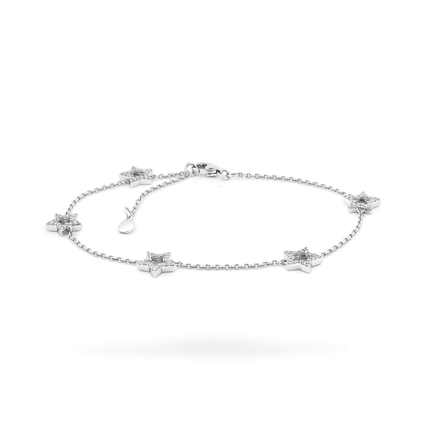 Lắc kim cương viên vàng 14K Jena A136 TD