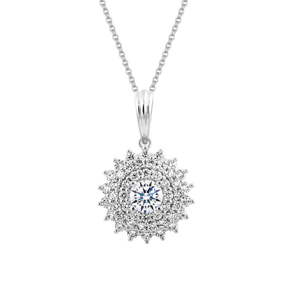 Mặt kim cương tấm vàng 14K Camomia 2C