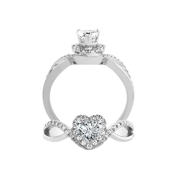 Nhẫn nữ kim cương viên vàng 14K Zelia HR 2C