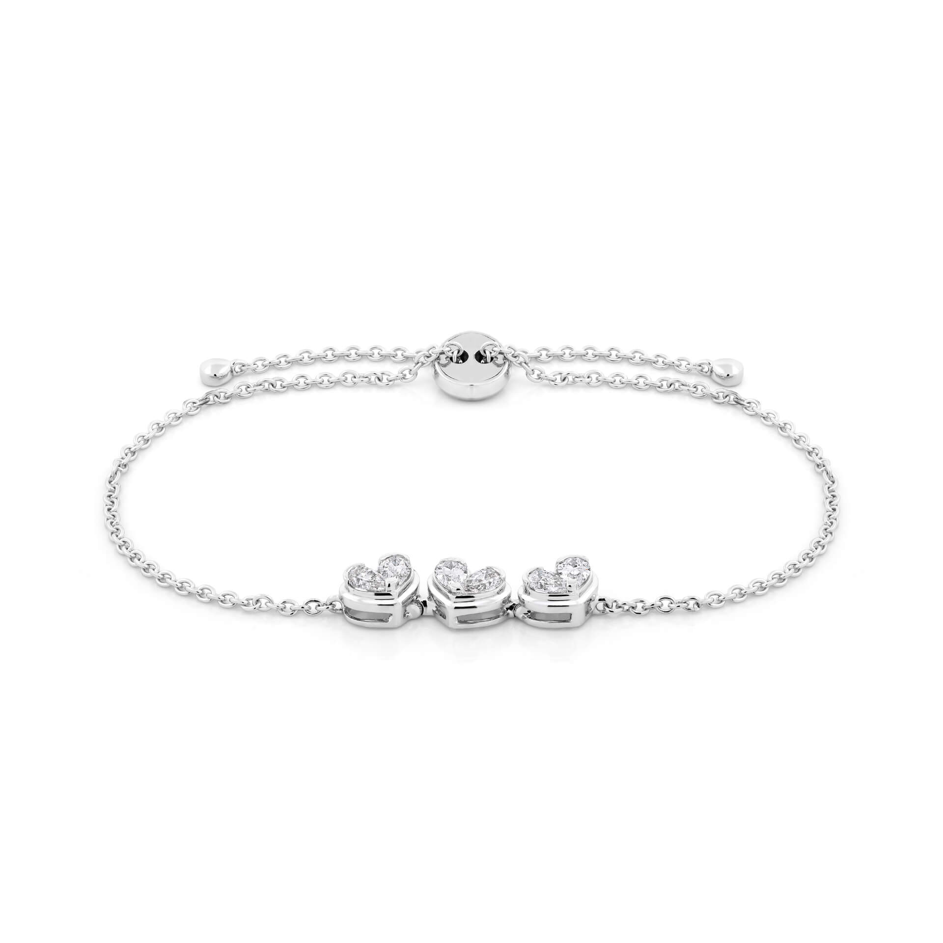 Lắc kim cương viên vàng 14K Jena A088 TD