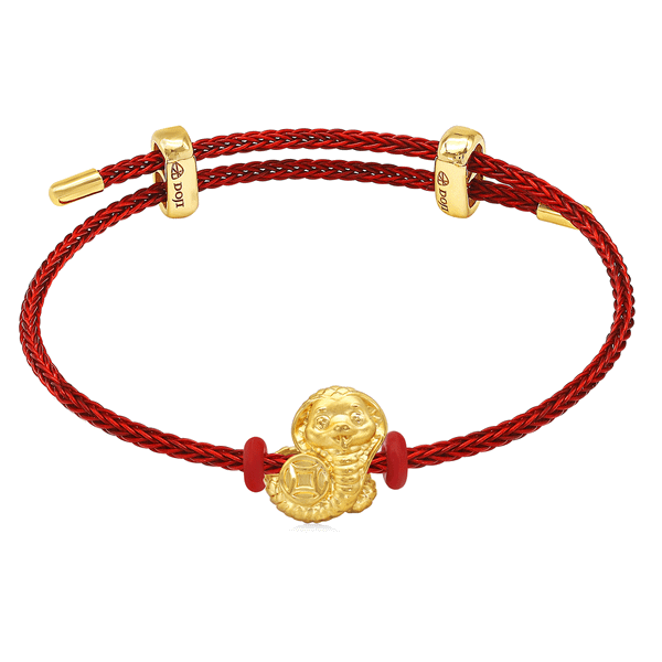 Lắc Vàng 24K Golden Snake CB500573 5D
