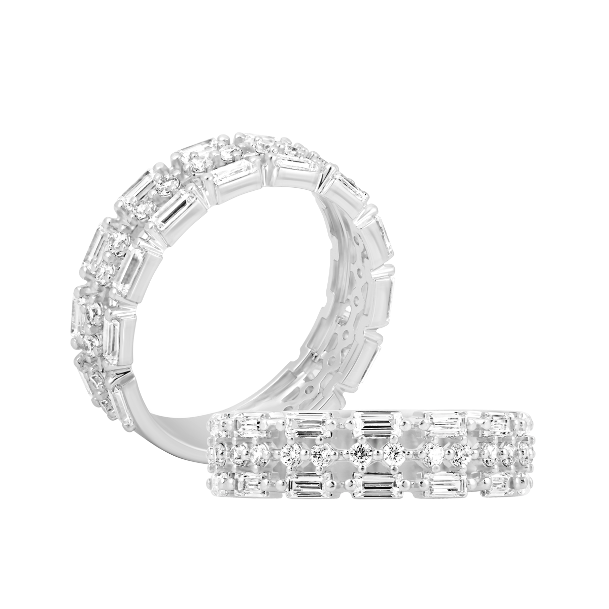 Nhẫn nữ đính đá CZ vàng 14K Bathilda U