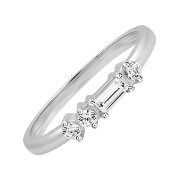 Nhẫn nữ đính đá CZ vàng 18K Fondy A