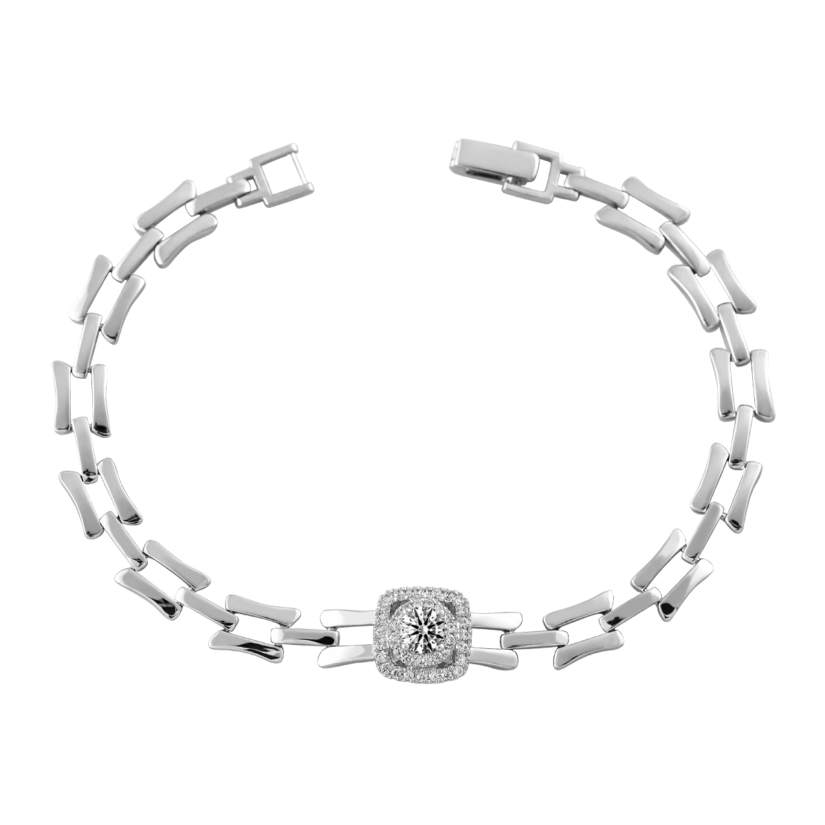 Lắc đính đá CZ vàng 14K Basque N 3C