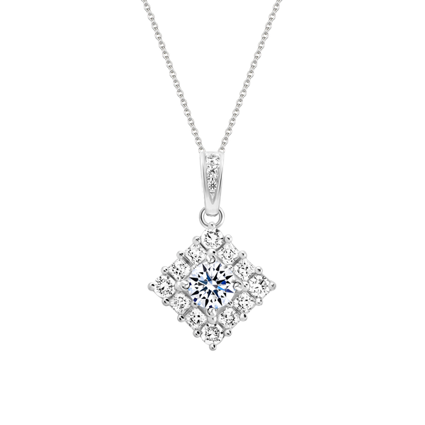 Mặt đính đá CZ vàng 14K Garishly 2C