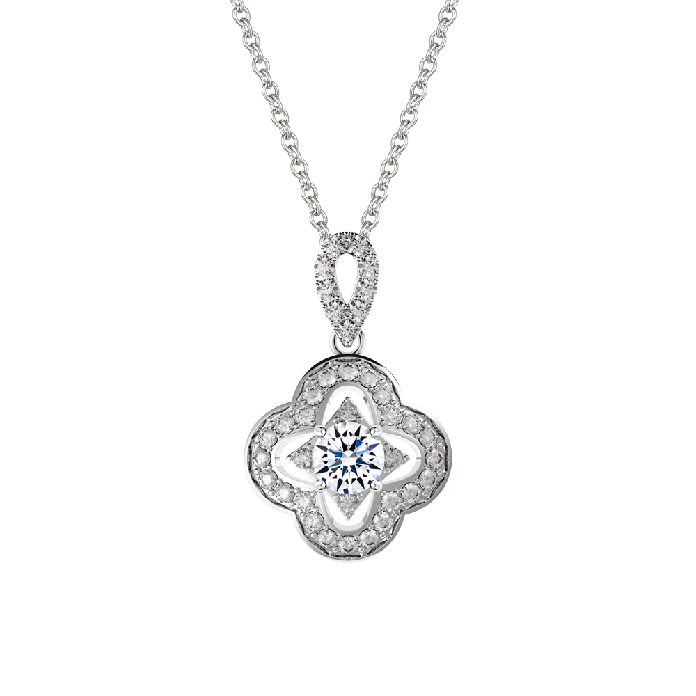 Mặt đính đá CZ vàng 10K Delighting WS 5C