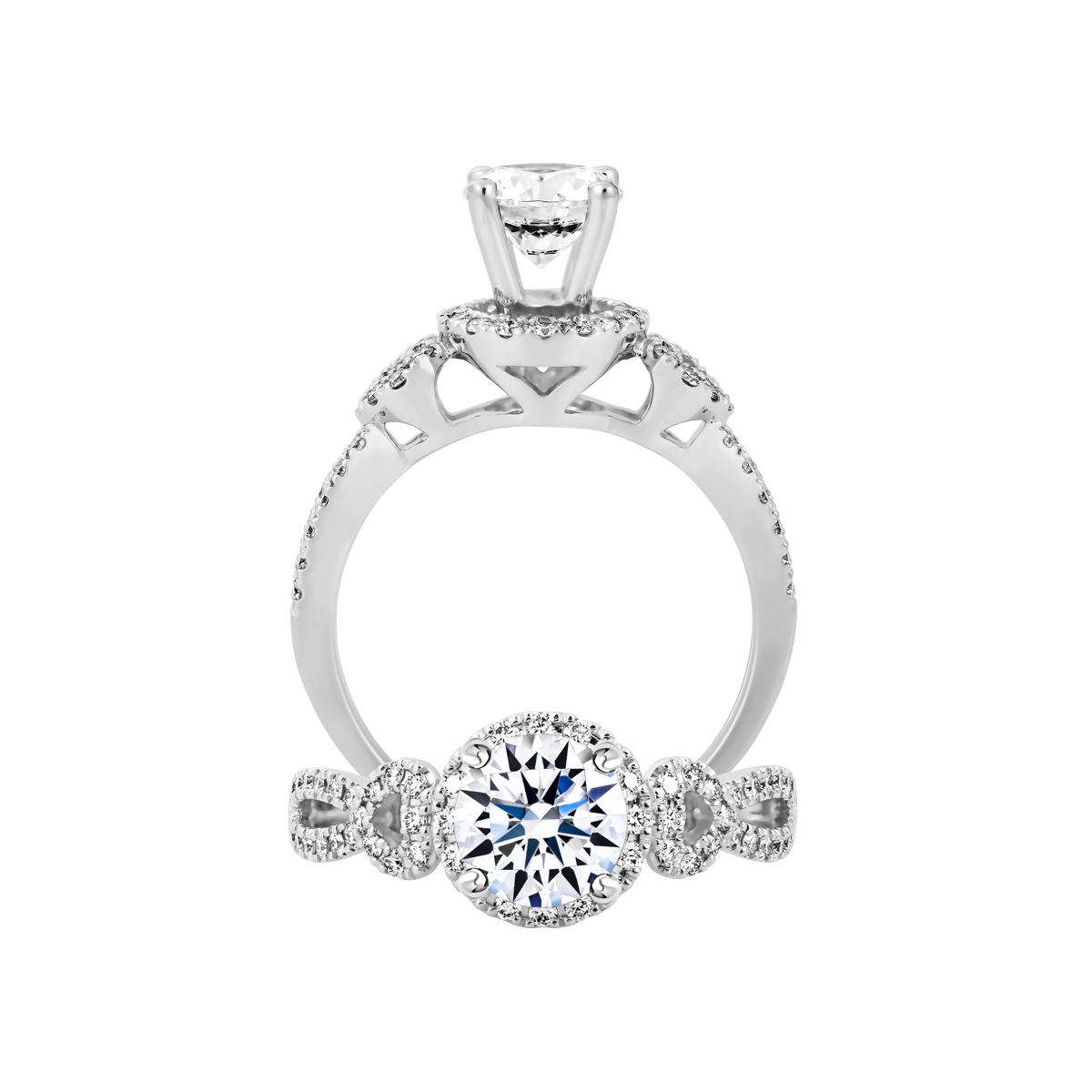 Nhẫn nữ kim cương tấm vàng 14K Complimentary 5C