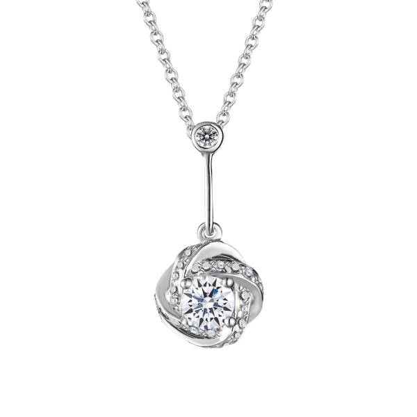 Mặt kim cương viên vàng 14K Hasmin GIA 3C