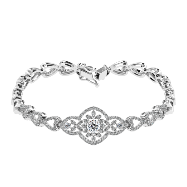 Lắc đính đá CZ vàng 14K Hilarial 3C GVBC0013686